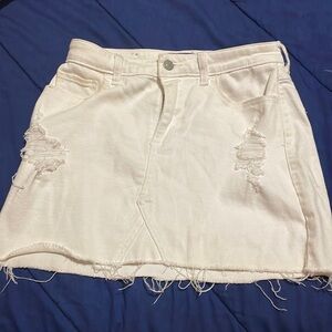 White denim Hollister skirt